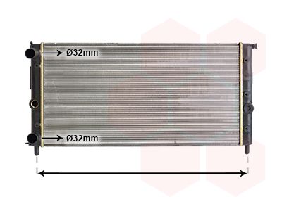 VAN WEZEL radiatorius, variklio aušinimas 17002058